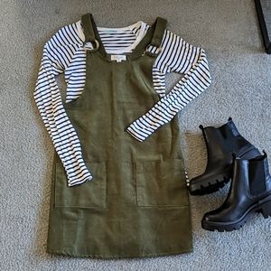 Corduroy Pinafore Dress